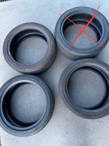 225/45R18 2024年製　タイヤ３本　８部溝