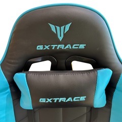 椅子GXTRACEゲーミングチェア　幅広座面　オットマン付き★S3270Aの画像