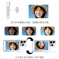 自撮りモニター 4.02インチ 外部サブディスプレイ Bluetoothリモコン　vlog ライブ配信　sns配信の画像
