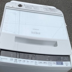 【RKGSE-356】特価！日立/ビートウオッシュ/7kg/全自動洗濯機/BW-V70EE7/中古品/2019年製/店頭引取推奨商品/弊社近隣有料配達も可の画像