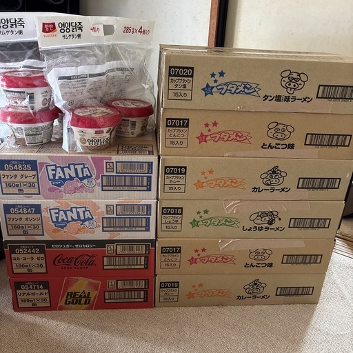 【取引中】アミューズ食品、飲料まとめ売り