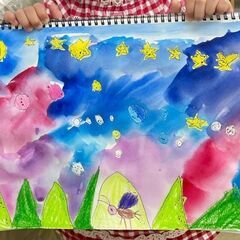 【アトリエべる王子・東十条教室】🌇近くに、遠くに描いて…🤔君の住みたい街を描いてみよう🏠🏙️の画像
