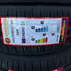 N-BOX、タントなど　165/55R15 MINERVA 新品4本②　オンライン決済可の画像
