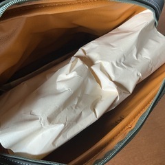 セカンドバッグ👝Lyle&Scottライルアンドスコット美品✨クランチバッグ深緑茶色の画像