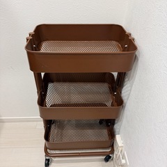 IKEA キャスター付き　キッチンラック　収納ラック　ブラウンの画像
