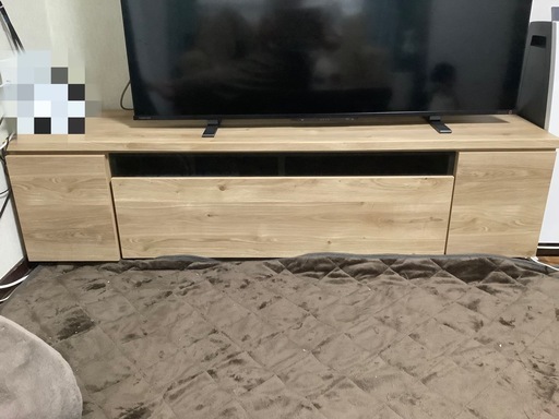 テレビ台 テレビボード 幅150cm ナチュラル 美品 土日引き取り【決まりました】