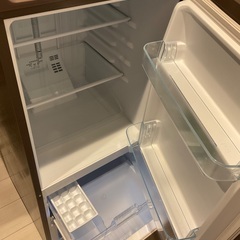 【2016年製】Panasonic 冷蔵庫 （138L・右開き） 2ドア マホガニーブラウン NR-B149W-Tの画像