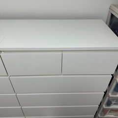 IKEA５段チェスト美品、IKEA収納タンス、衣類収納、現地引取限定の画像