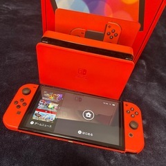 ニンテンドースイッチ　有機EL 赤の画像