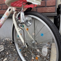 子供用 自転車ブリヂストン 20インチ ピンクの画像