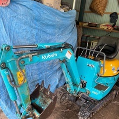 クボタ ミニユンボ K-005 状態良好、アワーメーター477hの画像