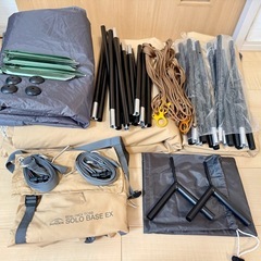 バンドック☆ソロベースex☆フロントウォール&二又ポール2本付☆人気の改良型☆の画像