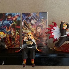 【本日受渡限定/値下多少対応】鬼滅の刃　煉獄杏寿郎フィギュアセットの画像