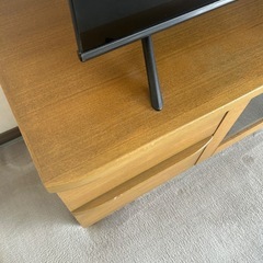 ナチュラルウッドのテレビボードの画像