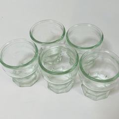 ガラス容器　5個セット　ゼリーなどの画像