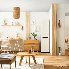 HaIer ハイアール 208L 冷凍冷蔵庫 JR-SX21A フラットデザイン ライトベージュの画像