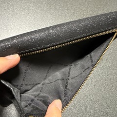 MICHAEL KORS　 長財布　ブラック　ラメの画像
