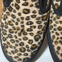 レディース Vans レオパード柄 スリッポン 24cmの画像