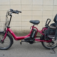 {受付中}🔴⭐️超特価⭐🔴電動自転車 ブリヂストン 20インチ 子供乗せ 中古 091302の画像