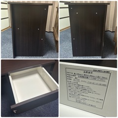 ニトリ　勉強机　パソコンデスク　ブラウンの画像