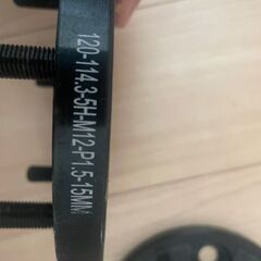 PCD変換 ワイドトレッドスペーサー 15mm 黒 ブラックの画像