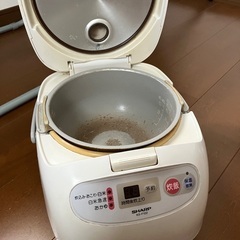 炊飯器　シャープ　5.5合　白　ホワイト　動作確認済みの画像