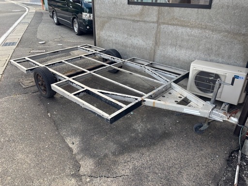 アルミ カーゴトレーラー アメリカ製? フードトラック モバイルハウス タイニーハウス 山車のベースに 書なし 引取りのみ Shelby 5135