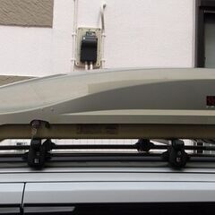 inno ルーフボックス BR220 シルバー 中古 左開き ルーフBOX 小型車、軽自動車用の画像