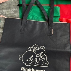 不織布バッグ ラッピング袋 クリスマス リラックマ などの画像