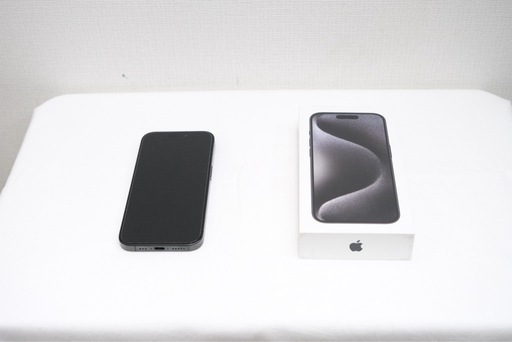 ▽美品iPhone15Pro 256GB バッテリー91% ブラックチタニウム　SIMフリー