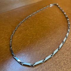 メンズネックレス ステンレス 竹葉チェーン50cmの画像