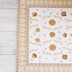 新品　100×60 フラワーアンティークマット　ラグ　ラグマットの画像