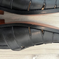 【未使用】RAIKA グルカサンダル　ローファー　黒　 26cmの画像