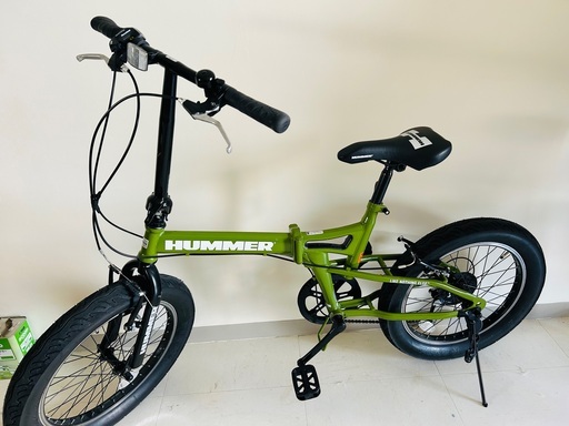 ハマー自転車折りたたみ20インチ　グリーン（商談中）