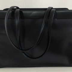 【未使用品】IMGN 黒 ナイロン ビジネスバッグ リクルートバッグ 就活 カバンの画像