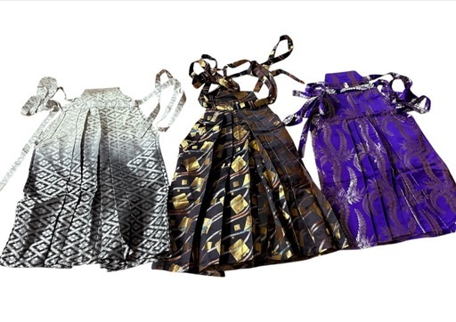 GYP0921 舞台用　馬乗袴　3着セット　高級誂仕立　レーヨン