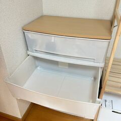 ニトリ 木天板付き収納ケース 4段（北赤羽周辺お引き取り限定）の画像