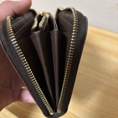 ルイヴィトン ダミエ 長財布 ジッピーウォレット ブラウン 財布100% 正規品の画像