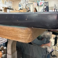作業台 什器 工業用ミシンの足に天板を貼り付けたものの画像