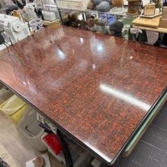 作業台 什器 工業用ミシンの足に天板を貼り付けたものの画像