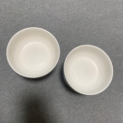 【中古】フードボウル･ホワイト2個セットの画像