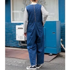 値下不可 11000円 1回着 アーバンリサーチ FORK&SPOON 綿麻デニムオールインワンの画像