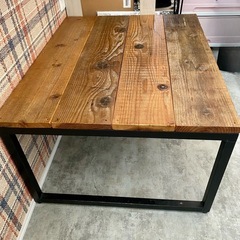 【取引中】　座卓　テーブル　ローテーブル　アイアン家具の画像