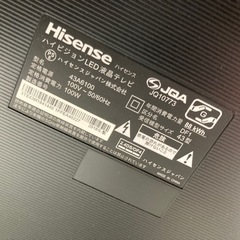 ハイセンス　43インチ　2018年製の画像