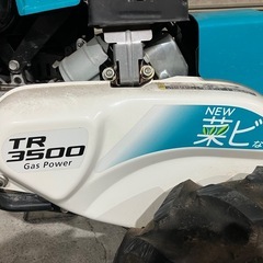 お話し中。カセットボンベ式耕耘機の画像