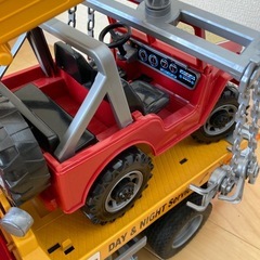 レッカークレーンと車のセットの画像