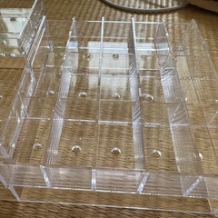 クリアケース　メイク、小物入れにどうぞ。新品未使用の画像