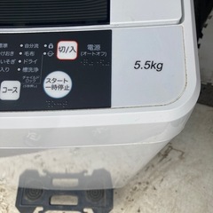 ハイセンス　5.5kg 2019年製の画像