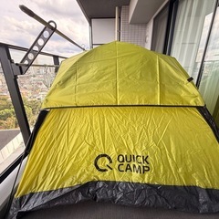QUICKCAMP 3人用テント QC-OT210  ぐりーグリーンの画像