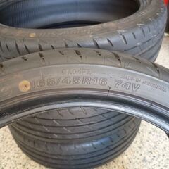 🚗【ほぼ新品】ﾌﾞﾘﾁﾞｽﾄﾝ  POTENZA RE004 165/45R16 2025年製 4本セット✨工賃込み✨の画像